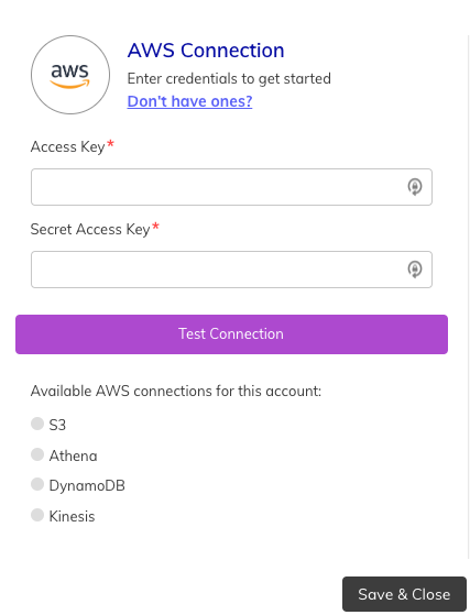 Credentials prompt