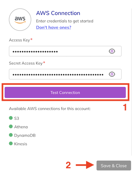 Copy credentials to wizard